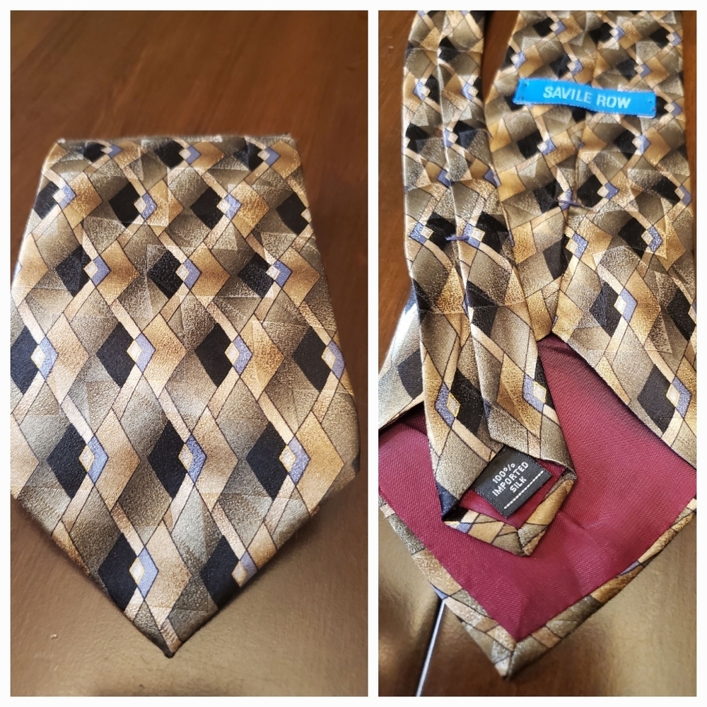 Vintage Savile Row 100% Silk Tie